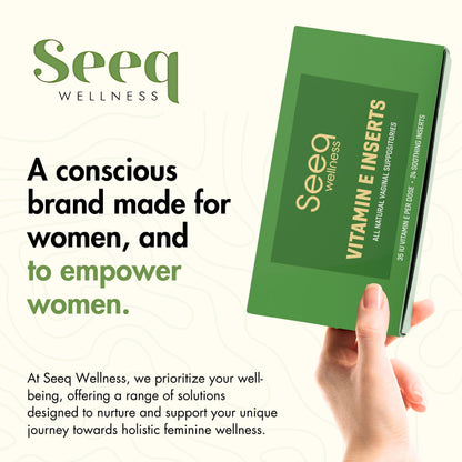 Vitamin E Suppositories - Vaginal Dryness and Iritation Relief - Menopause Support - All Natural Feminine Care - 35 IU - 24 Count