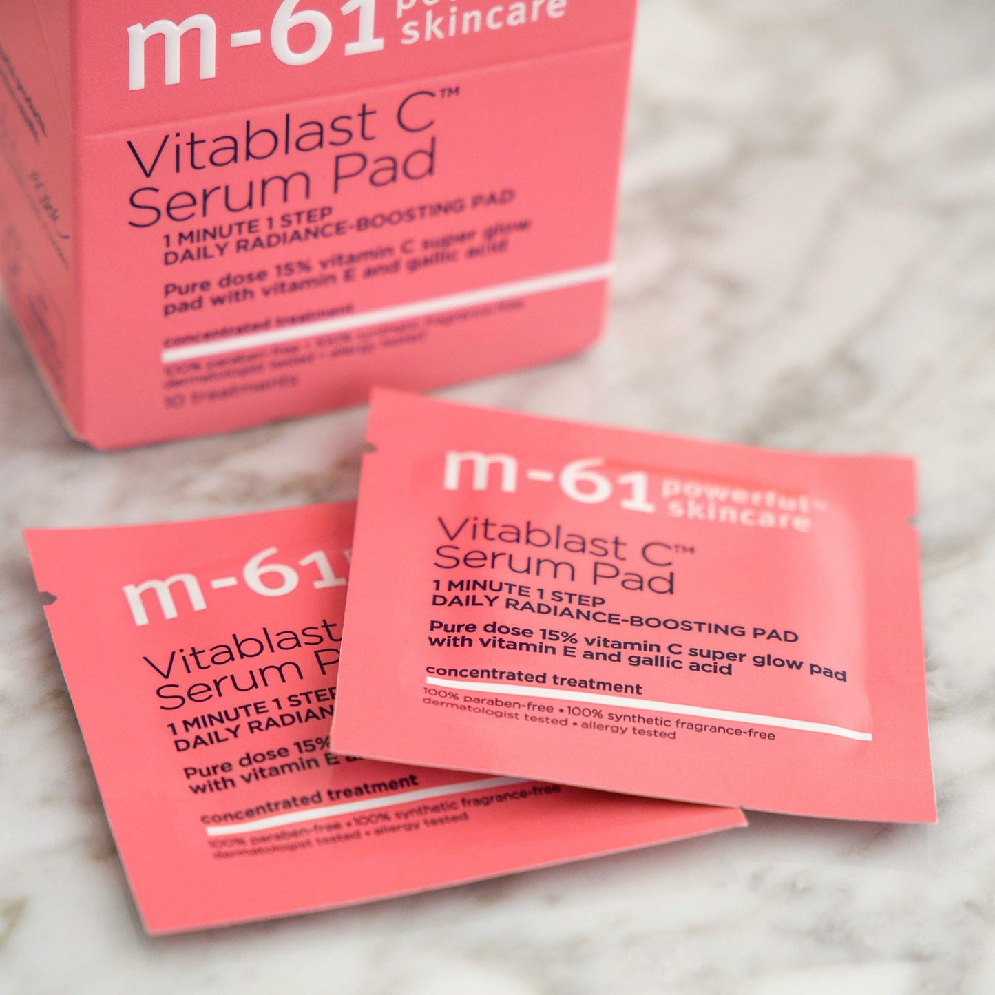 m-61 Vitablast C Serum Pad | Serum Pad With A Pure Dose Of 15% Stabilized Vitamin C - 30 Treatments