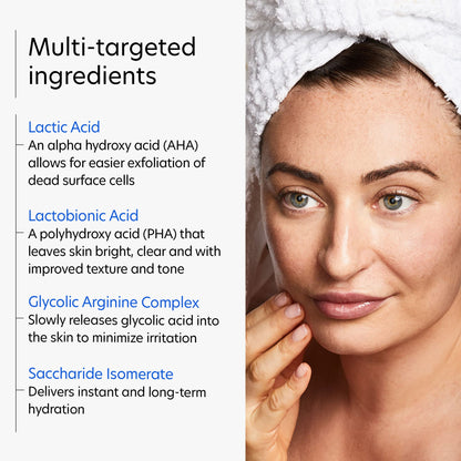 PCA SKIN Resurfacing Serum - Gentle Exfoliating Facial Corrective with Lactic & Glycolic Acid for Bright, Even Skin (1 fl oz)