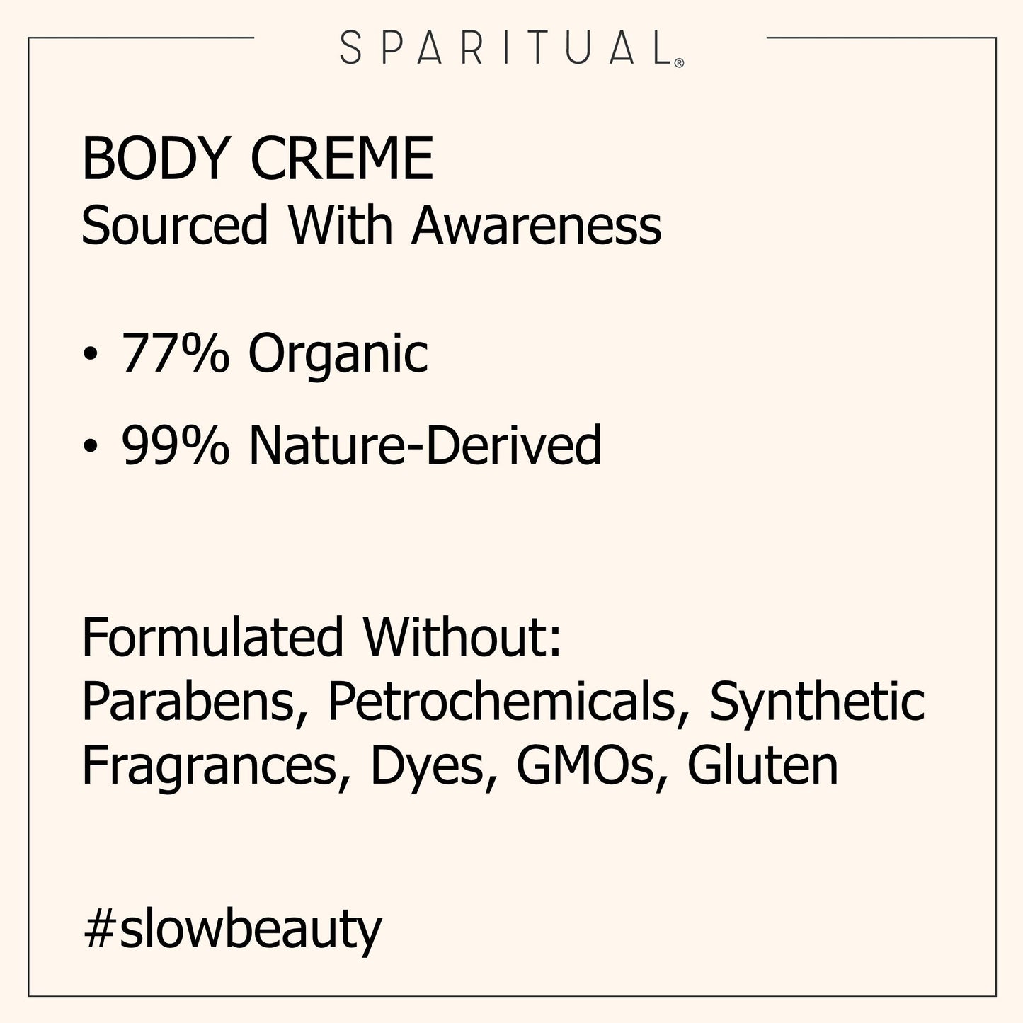 SpaRitual Vegan Body Creme
