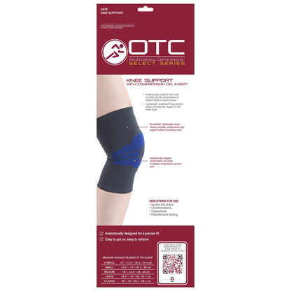OTC Knee Brace, Compression Recovery, Gel Insert, Small