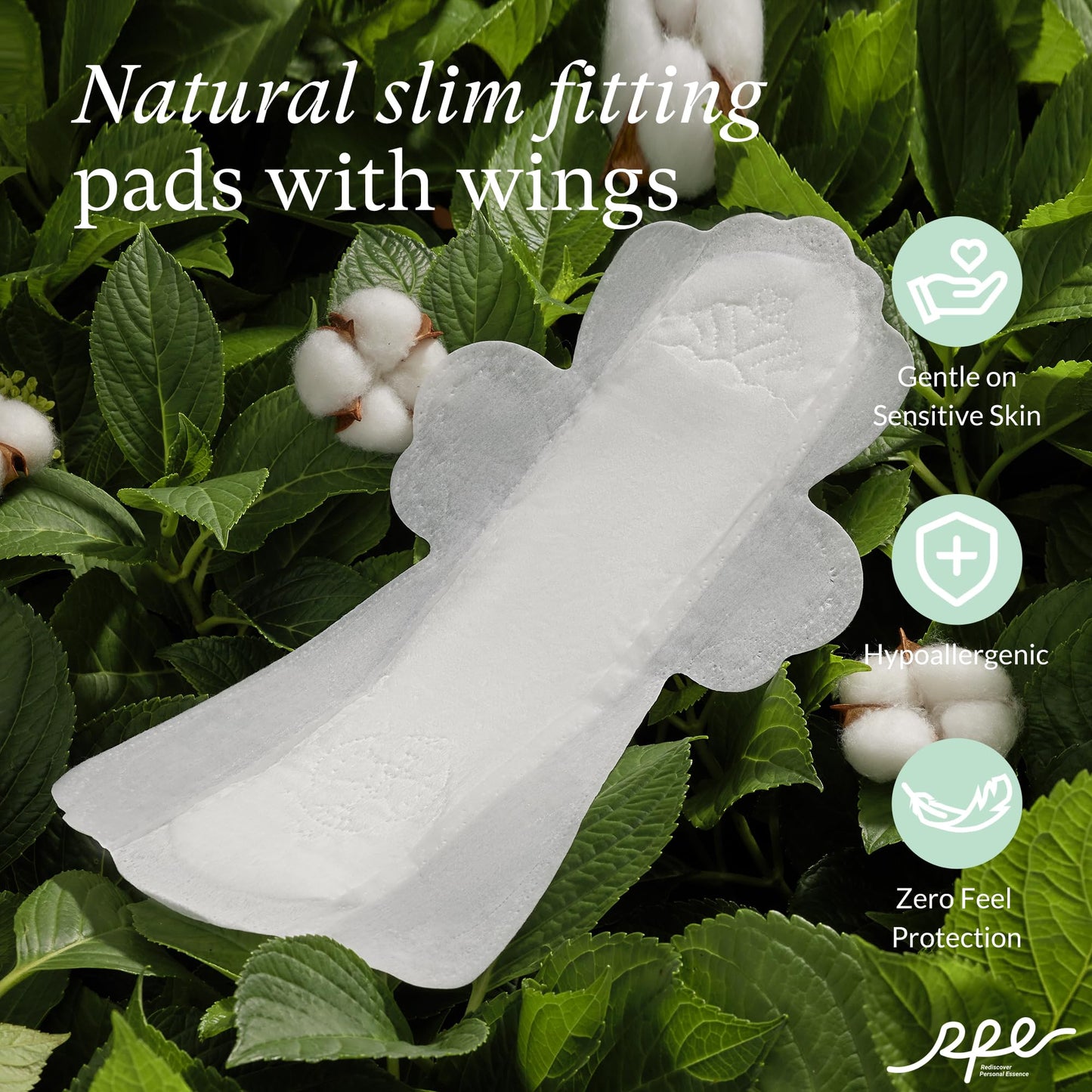 Organic Feminine Care Bundle: Large pH-Balanced Wipes & Ultra-Thin Absorbent Sanitary Pads for Women, 10ct Wipes +(Overnight, Size 5, 36 Ct)
