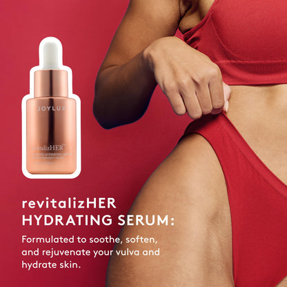 Joylux - revitalizHER, Hydrating Serum for Intimate Tissue, Rich in Antioxidants & Essential Oils, Formulated with Clean Ingredients, For Feminine Dryness, pH-Balanced Formula (30mL)