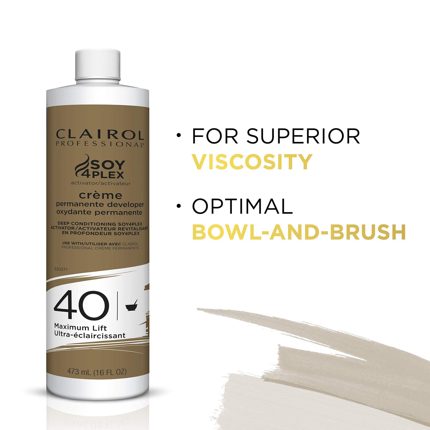Clairol Professional Crème Permanente 40 Volume Hair Developers, 16 oz. | For Coloring, Lightening & Lifting with Deep Conditioning Formula | Packaging May Vary