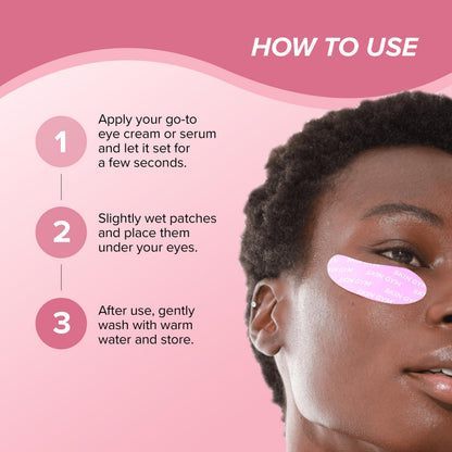 SKIN GYM Reusable Silicone Eye Mask – Under Eye Patches Reusable for Hydration & Skincare, Medical Grade Silicone Eye Patches to Boost Serum Absorption