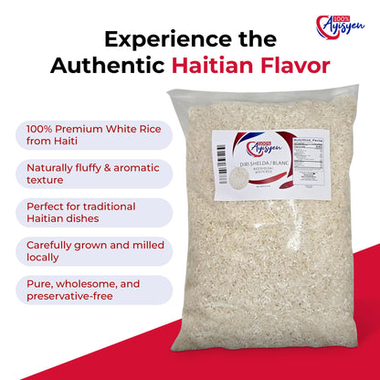 Riz Shelda - Diri Shelda- Rice Blancs- Directly from Haiti - 100% Ayisyen