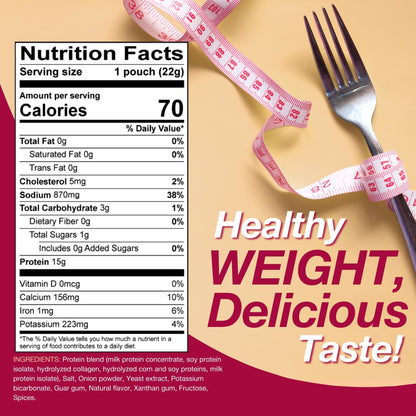 ProtiDIET High Protein Chicken Soup Mix - Low Sugar, No Fat, Quick and Easy-to-Prepare Meal Replacement Protein Powder Soup Mix Nutritious Vitamins - 7 Pouches Per Box