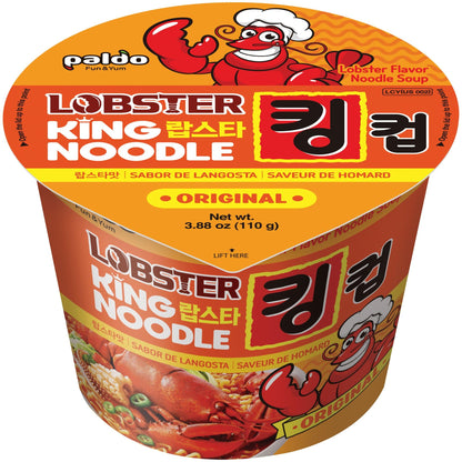 Paldo, Instant Bowl Noodles, Lobster Flavour, 110g 3.88 oz (Pack of 2)