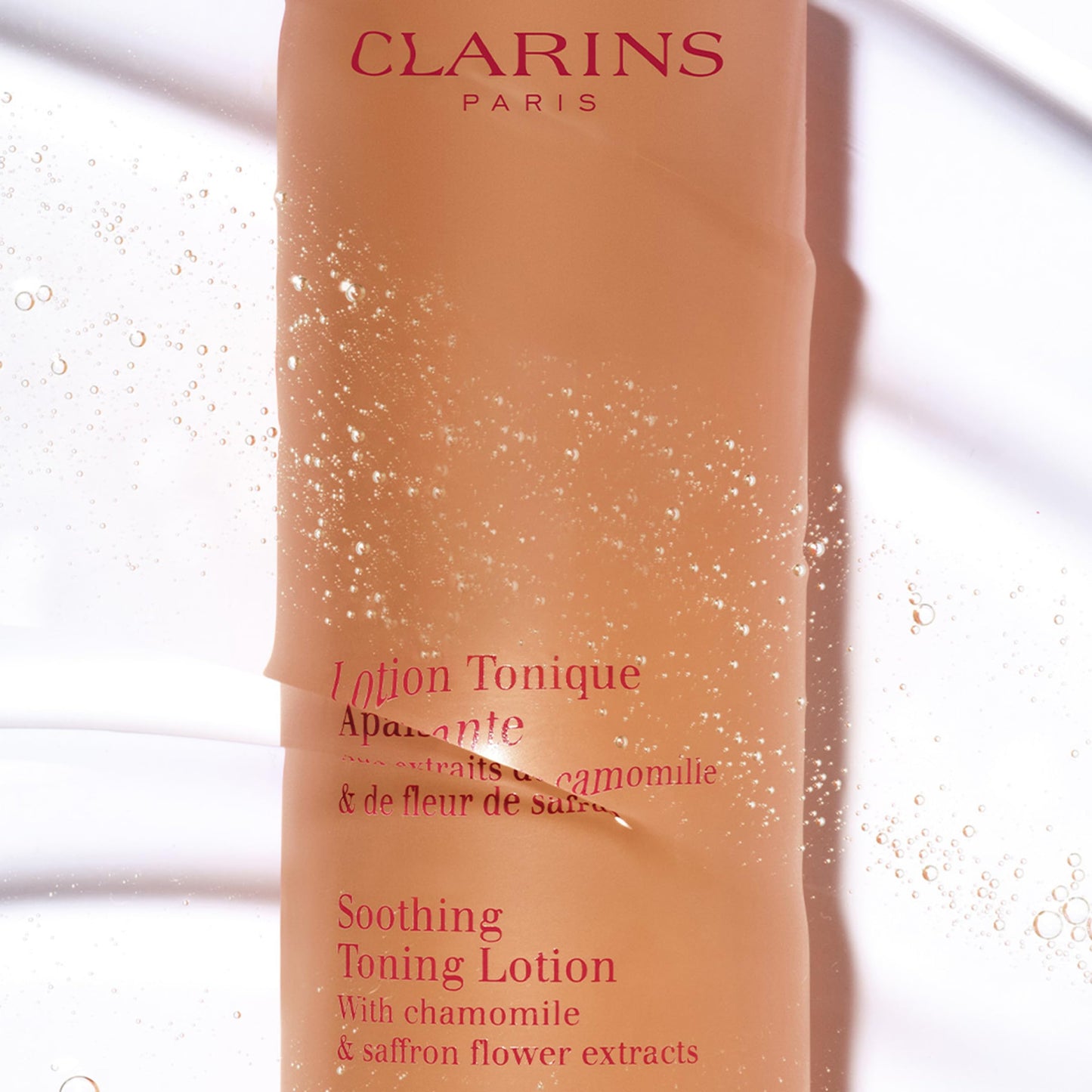 Clarins Soothing Toning Lotion | Soft, Soothed and Comforted Skin After 14 Days* | Cleanses, Tones, Hydrates, Soothes and Balances Skin's Microbiota | Alcohol-Free | Camomile Extract