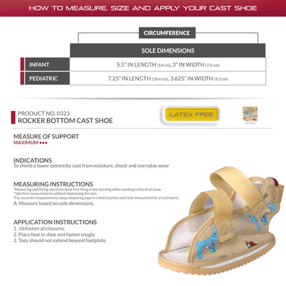 OTC Kidsline Pediatric Rocker Bottom Cast Shoe
