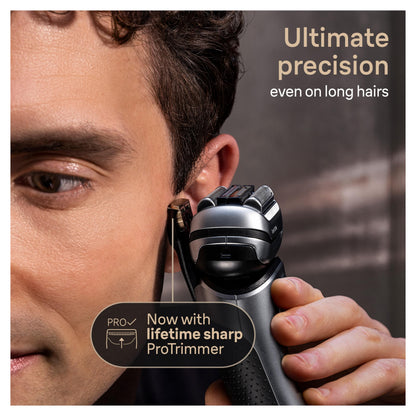 Braun Series 9 PRO+ Electric Razor for Men, 5 Pro Shave Elements & Precision Long Hair Trimmer, 6in1 SmartCare Center, Wet & Dry Electric Shaver for Smooth Skin with 60min Battery Runtime, 9517s
