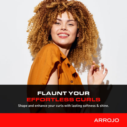 ARROJO Curl Enhancer – Curly Hair Gel for Soft, Fine Curls - Curl Gel w/ Amino Acids, Oat Proteins – Curl Enhancing Hair Products to Add Shapely Spring – Wavy & Curly Hair Products (5.1 oz)