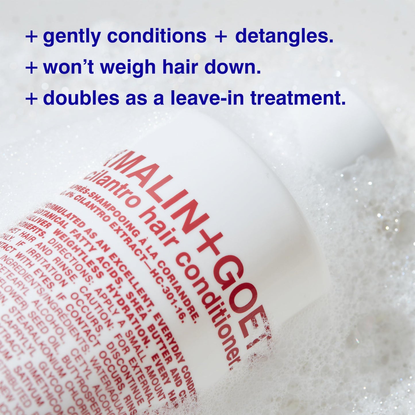 MALIN+GOETZ Cilantro Hair Conditioner | Everyday Essential Conditioner with Cilantro Extract, Shea Butter, Fatty Acids | Hydrates, Detangles, Reduces Frizz | Vegan, Cruelty-Free (8 oz/16 oz/Refill)