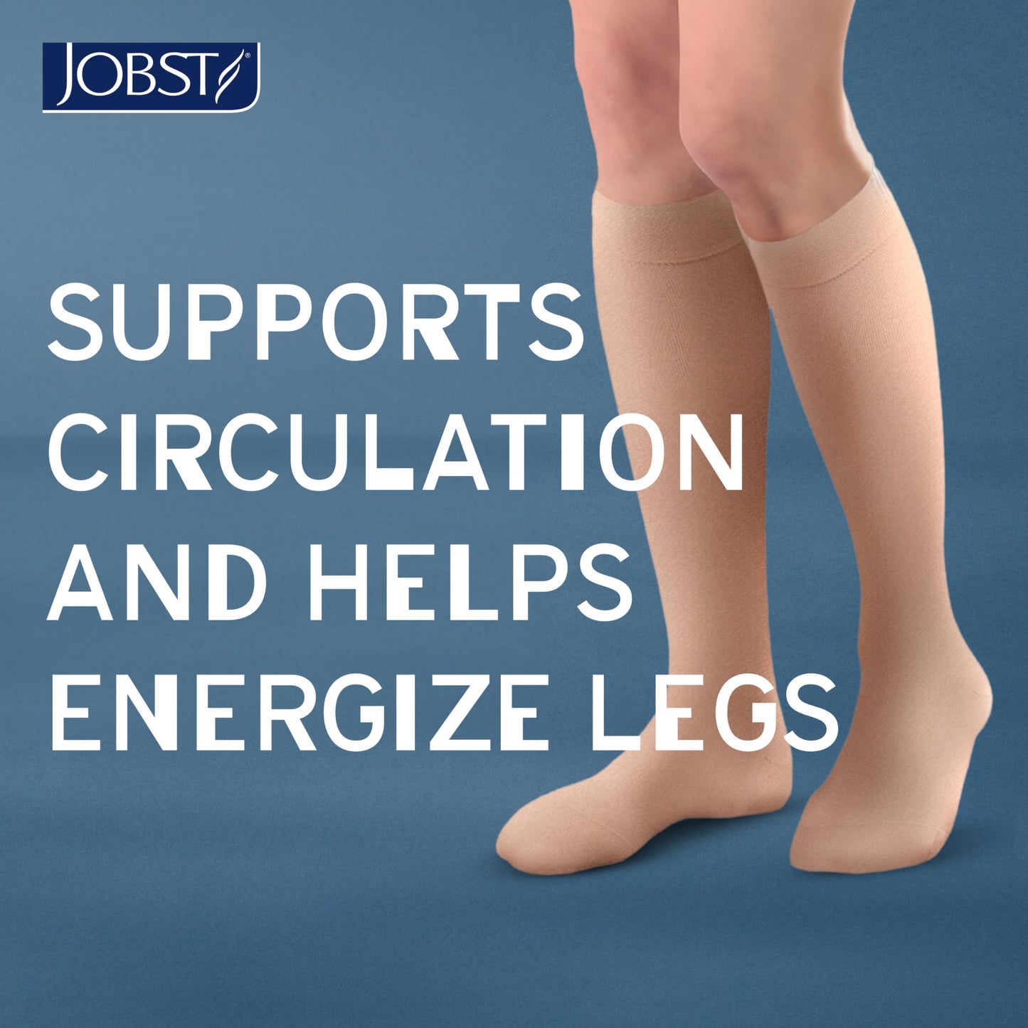 JOBST ACTIVA Opaque 15-20 mmHg Compression Socks Thigh High Closed Toe