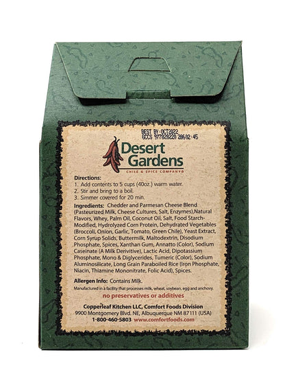 Desert Gardens Green Chile Cheese Soup