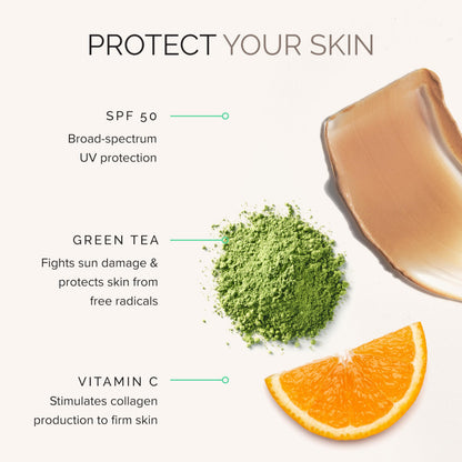 MDSolarSciences Tint + Tone Sheer Tinted Moisturizer SPF 50 | Evens Skin Tone, Brightens & Hydrates | Ceramides, Antioxidants & Vitamin C | Clinically Proven | Safe for Sensitive Skin (1.7 Fl Oz)