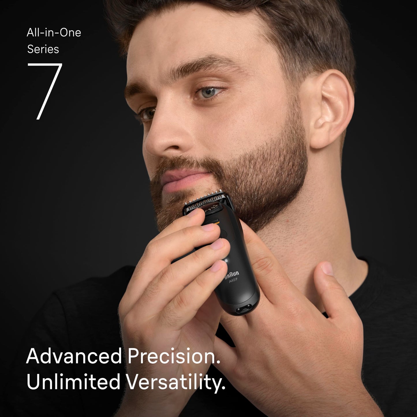 Braun Series 7 All-in-One Beard & Body Grooming Kit for Men, Cordless Trimmer, Hair Clippers & Shaver for Face, Hair & Body with Gillette ProGlide Razor, AIO 7535