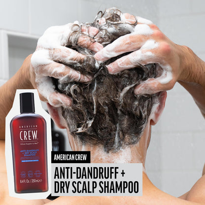 American Crew Anti-Dandruff + Dry Scalp Shampoo for Men, Citrus Mint Scent, 8.4 fl oz