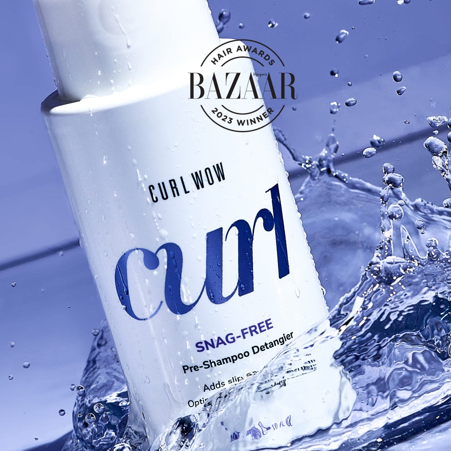 COLOR WOW Curl Wow Snag-Free Pre-Shampoo Detangler – Adds slip to curls before you shampoo for tangle-free washing and a deeper, fresher clean | Reduce Breakage