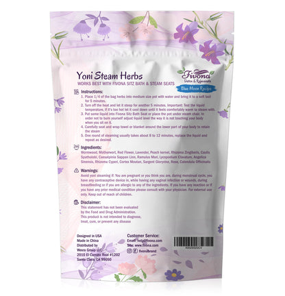 Fivona Yoni Steaming Herbs - for Feminine Use and Rituals - V-Detox, Cleanse, Wash, Odor Control - 2 to 4 Sessions - Female PH Balance- 1.76 Ounces