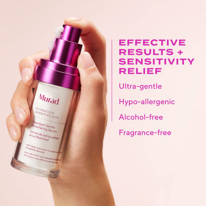 Murad Heartleaf Gentle Resurfacing Serum – Low-Dose Glycolic Acid, AHA and Heartleaf Comfortably Exfoliates Senstive Skin to Improve Radiance and Smooth Fine Lines & Wrinkles – 1.0 Fl Oz