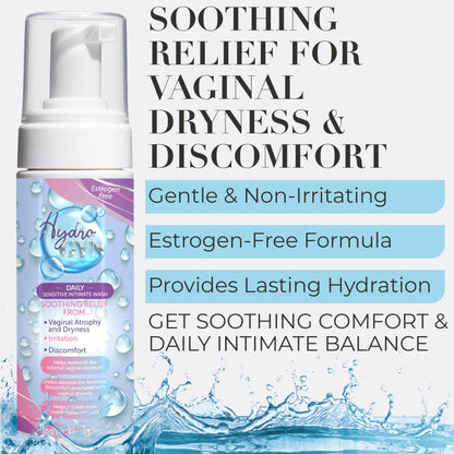 Feminine Care Bundle – Hydro GYN Vaginal Moisturizer (4 oz) with Reusable Applicator + pH-Balanced Feminine Wash – Hydrates, Soothes & Supports Intimate Comfort for Women
