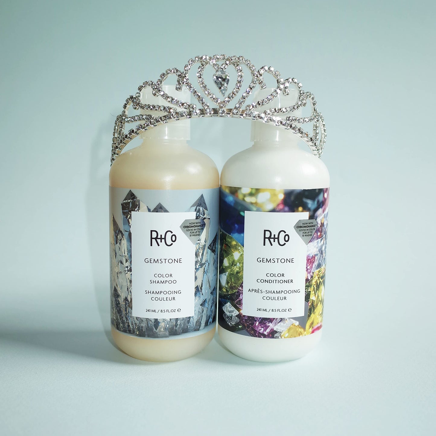 R+Co Gemstone Color + Repair Shampoo/Conditioner Tandem Packette | Frizz Control, Repairs + Preserves Hair Color | Vegan + Cruelty-Free | .25 Oz
