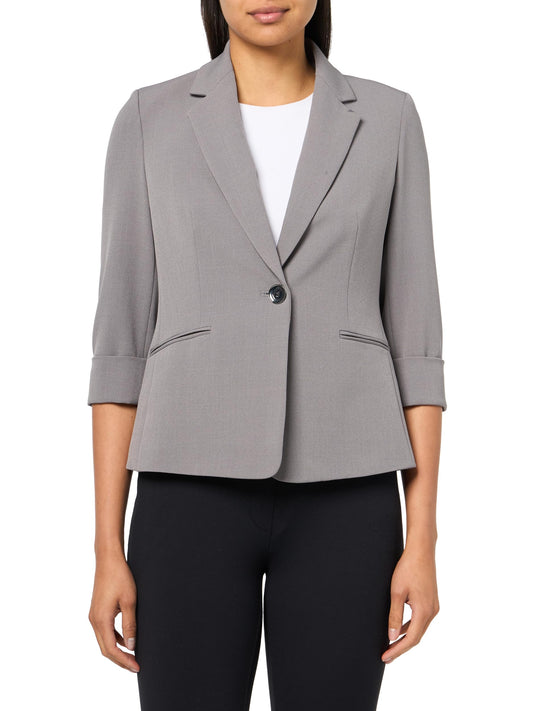 Kasper Women's Crepe 1 Bttn Notch Collar Jkt W/Rolled