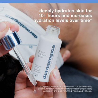 Dermalogica Circular Hydration Serum, Hyaluronic Acid Serum for Face, Deep Hydrating Serum - Delivers long-lasting hydration to help prevent future dehydration