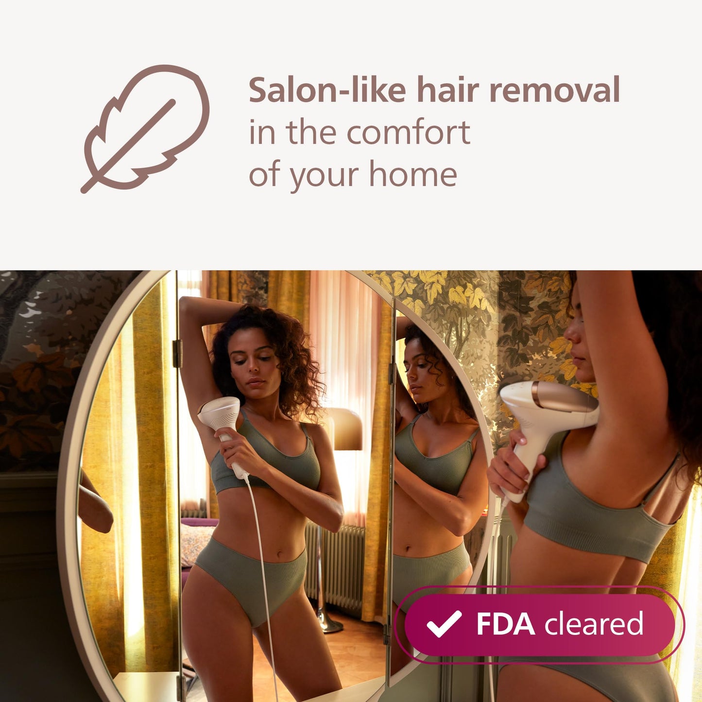 Philips Lumea 8000 Series IPL Hair Removal Device, Permanent Laser Hair Reduction for Women & Men, Easy and Comfortable Use at Home, SenseIQ, 3 Attachments for Body, Face, Intimate, BRI937/03