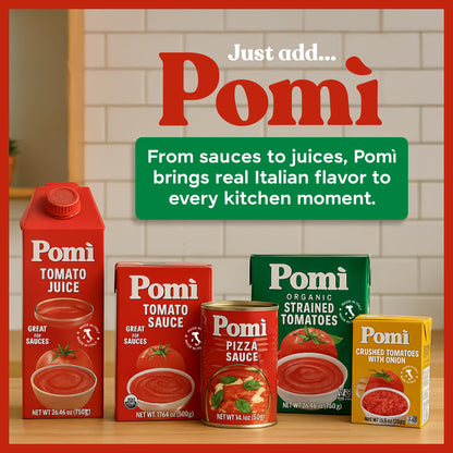 Pomì Finely Chopped Italian Tomatoes 26.46oz (Pack of 12) - 100% Fresh Flavor in BPA-Free Carton - Perfect for Sauces, Pasta, Pizza & More, Non-GMO, Gluten-Free, Clean Eating Canned Alternative