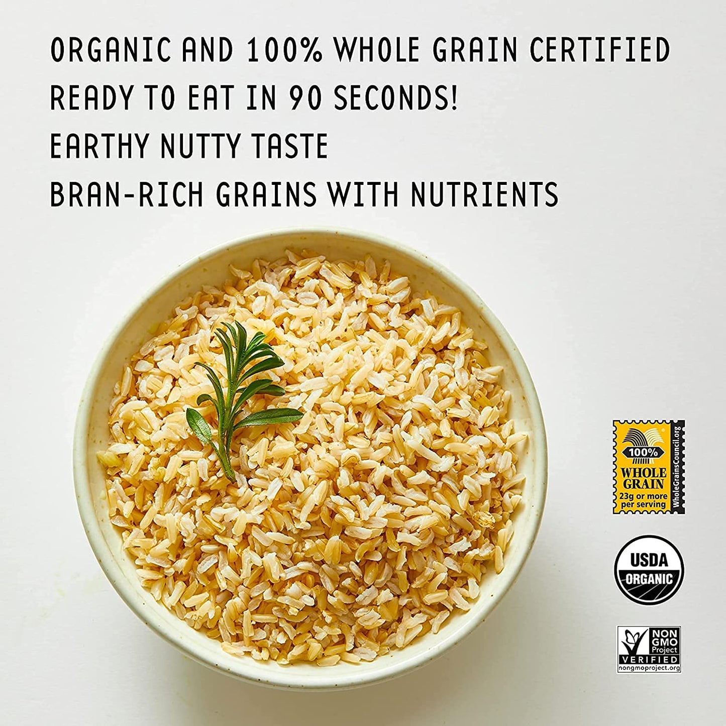 Maya Kaimal Organic Basmati Rice Naturally Brown, Ready to Eat, Fully Cooked, Vegan, Certified Organic, Non GMO, Gluten Free, 8.5 Ounce (Pack of 3)