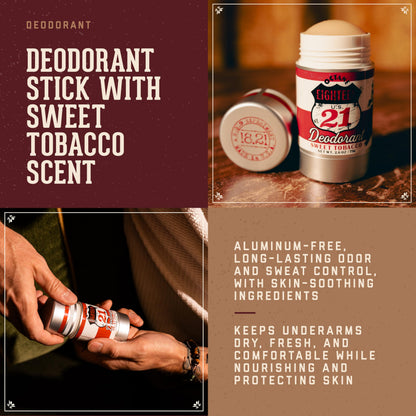 18.21 Man Made Long-Lasting Deodorant for Men, All-Day Protection, Odor Control, and Skin-Soothing Formula with a Bold, Masculine Scent