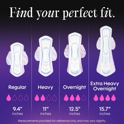 Kotex Ultra Thin Pads with Wings, Heavy Absorbency, 46 Count (Packaging May Vary)