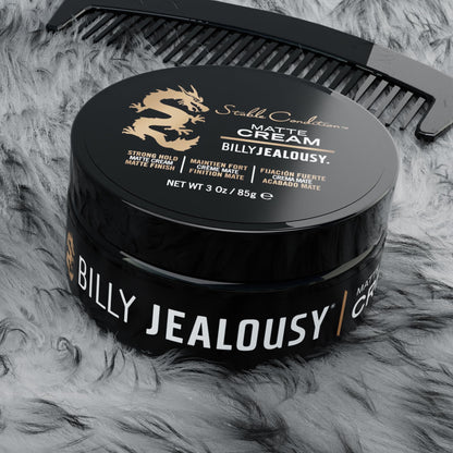 Billy Jealousy Stable Condition Matte Cream for Men with Natural Hold and Matte Finish, Reworkable, Lightweight, Water Based Hair Styling Product, Vanilla & White Musk Scent, 3 Oz.