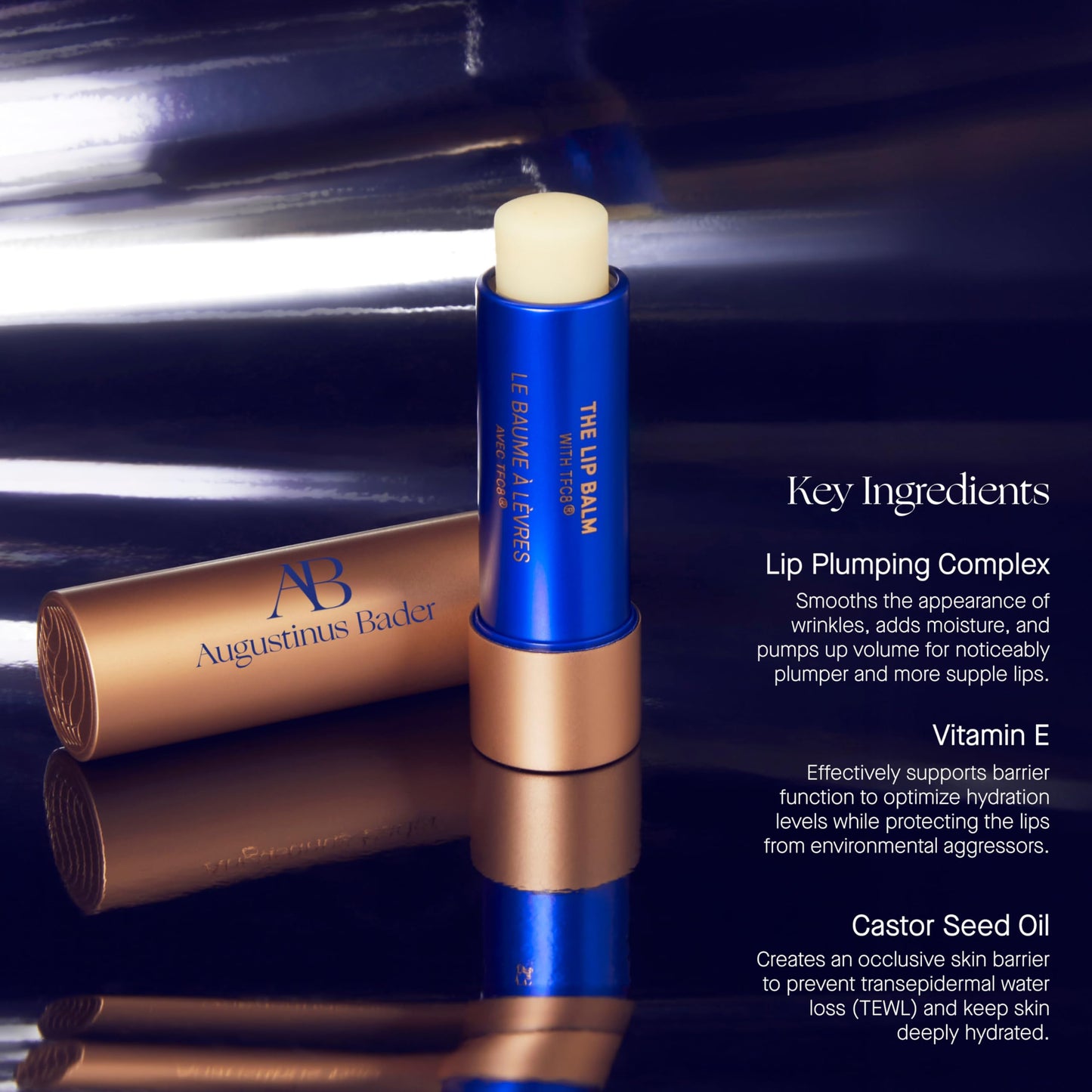 Augustinus Bader The Lip Balm – Luxury Nourishing & Hydrating Treatment Balm – Smooths, Softens & Restores Dry, Chapped Lips – Lightweight, Long-Lasting Moisture – 4 g / 0.14 oz