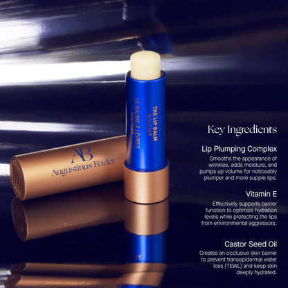 Augustinus Bader The Lip Balm – Luxury Nourishing & Hydrating Treatment Balm – Smooths, Softens & Restores Dry, Chapped Lips – Lightweight, Long-Lasting Moisture – 4 g / 0.14 oz