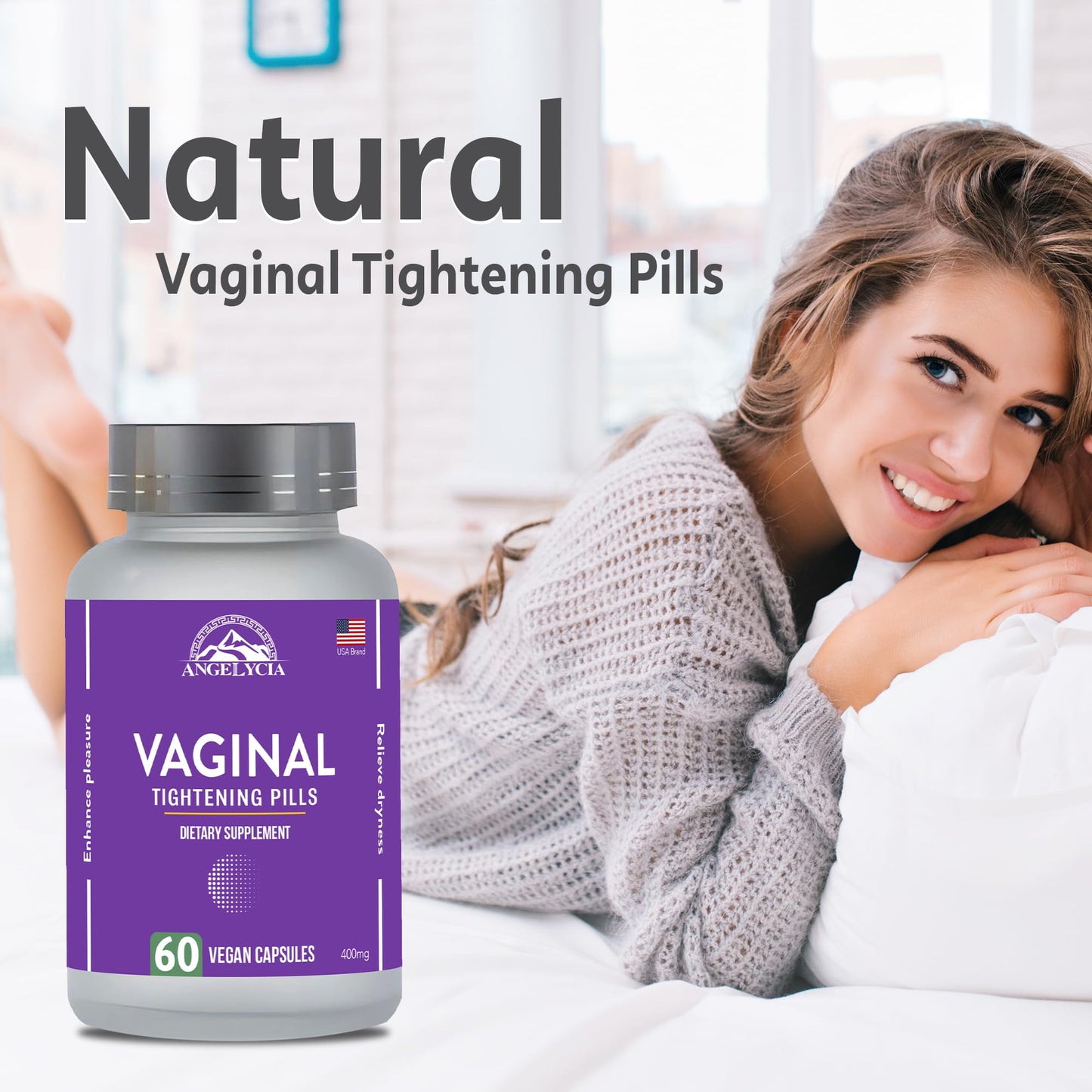 Vaginal Tightening Pill - Tighten, Rejuvenate & Lubricate - Vaginal Moisturizer Pill for Dryness and Vaginal Tightening - Vaginal Health Solution - Vagina Health with Moisturizing Benefits