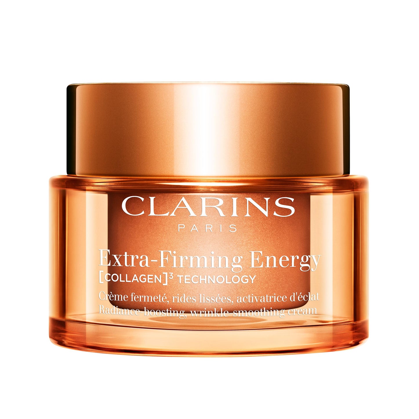 Clarins NEW Extra-Firming Energy Face Moisturizer | 2-in-1 Firming and Radiance Boosting Anti Aging Face Cream | Contains Collagen Polypeptide & Niacinamide | Refillable | All Skin Types | 1.7 Ounces