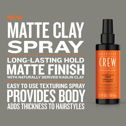 American Crew Matte Clay Spray 5.1 Fl Oz (Pack of 2)