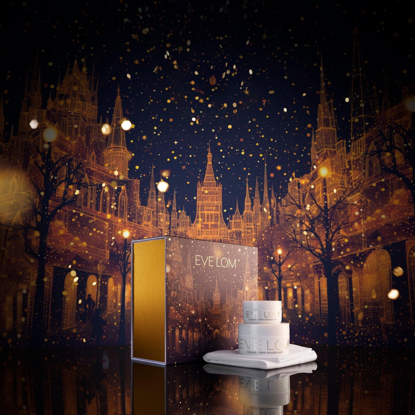 EVE LOM Forever Icon Holiday Set – Cleanser Duo & Muslin Cloth in Limited-Edition Case
