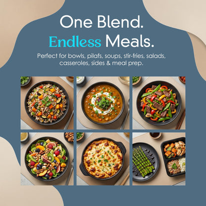 Golden Crown 3-in-1 Multigrain Blend with White Basmati, Wild Rice & Quinoa - Premium Quality, Vegan & GMO Free - Perfect for Rice Dishes, Pilafs, Soups, Stir-Fries & Meal Prep, 32 oz (2 lbs)