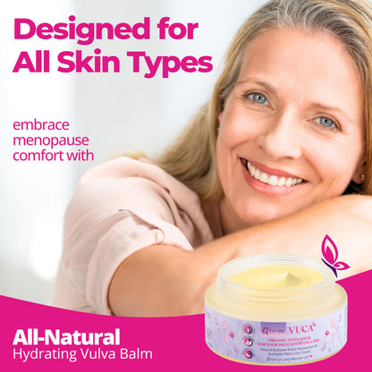 Vulva Balm (Calendula w/o Mint, 2oz) – All-in-One Organic Vaginal Moisturizer Cream with 11 Botanicals – Menopause & Incontinence Care Cream for Intimate Skin – Soothes Redness, Dryness & Irritation