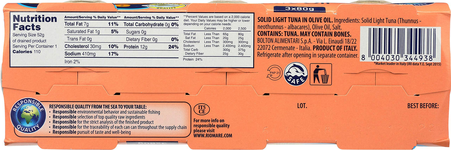 Rio Mare 2.82 oz cans (15 pack)
