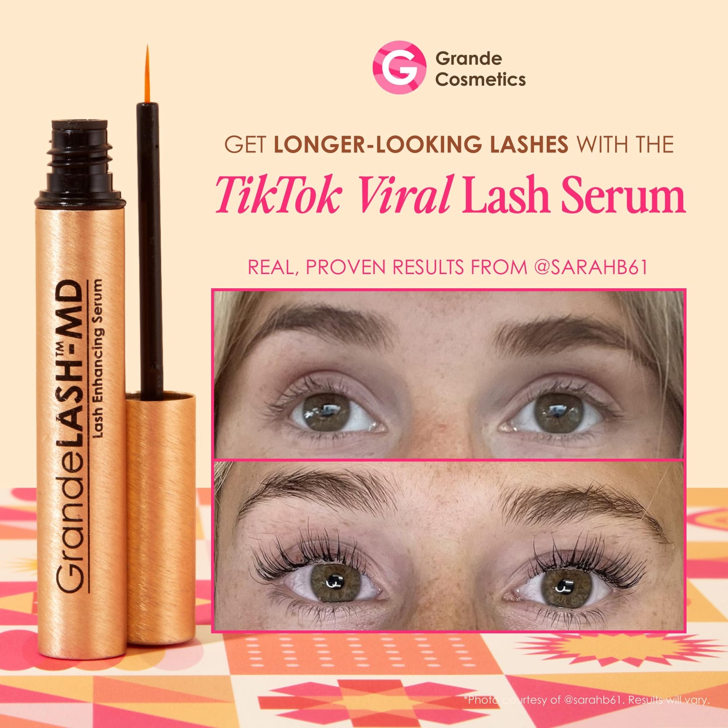 Grande Cosmetics Mini Lash & Brow Lineup - GrandeLASH-MD, GrandeBROW, GrandeREPAIR, for Longer, Thicker-Looking Eyelashes & Fuller, Bolder-Looking Eyebrows, Strengthens, Softens, & Protects