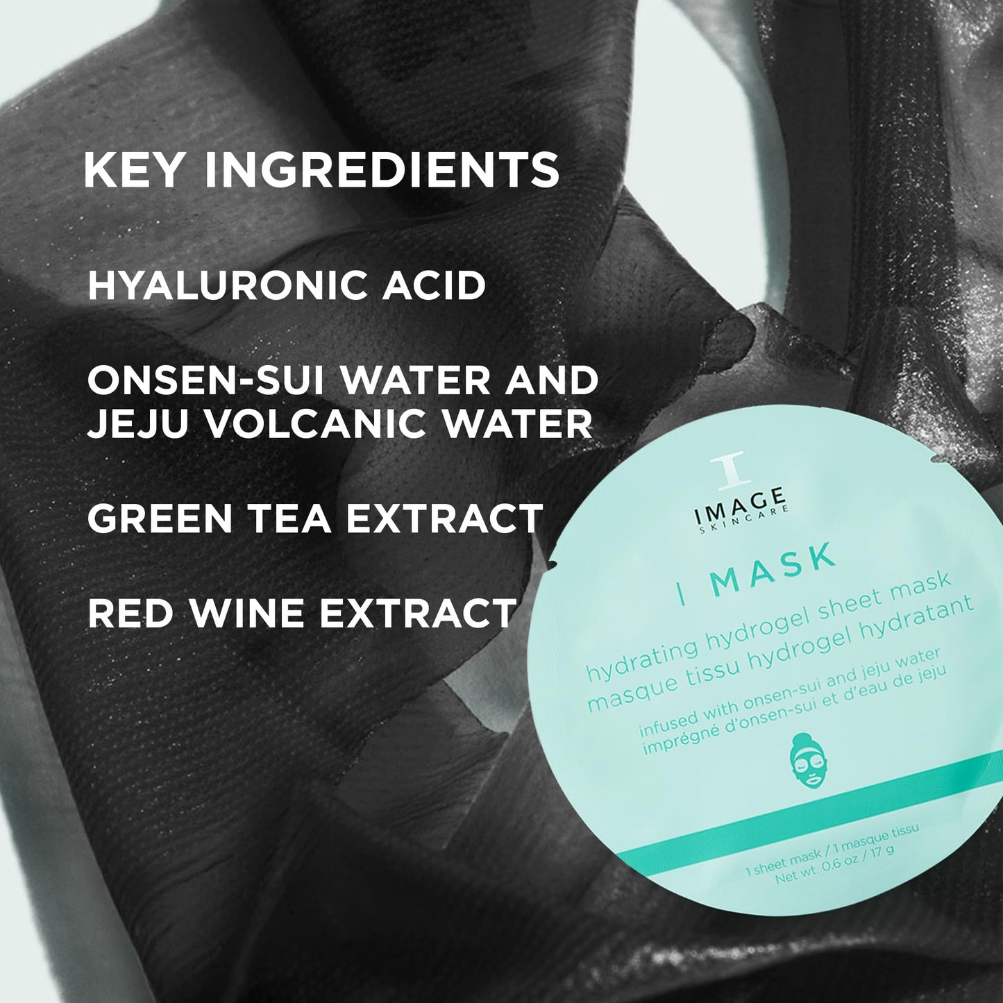 IMAGE Skincare, I MASK Hydrating Hydrogel Sheet Mask, Hyaluronic Acid Hydro Facial Mask, Refreshing, Hydrating and Soothing