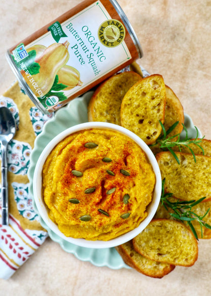 Farmer's Market Foods Organic Butternut Squash Puree, Kosher, USDA Certified Organic, Gluten Free & Non-GMO, 15 Ounce (Pack of 12)