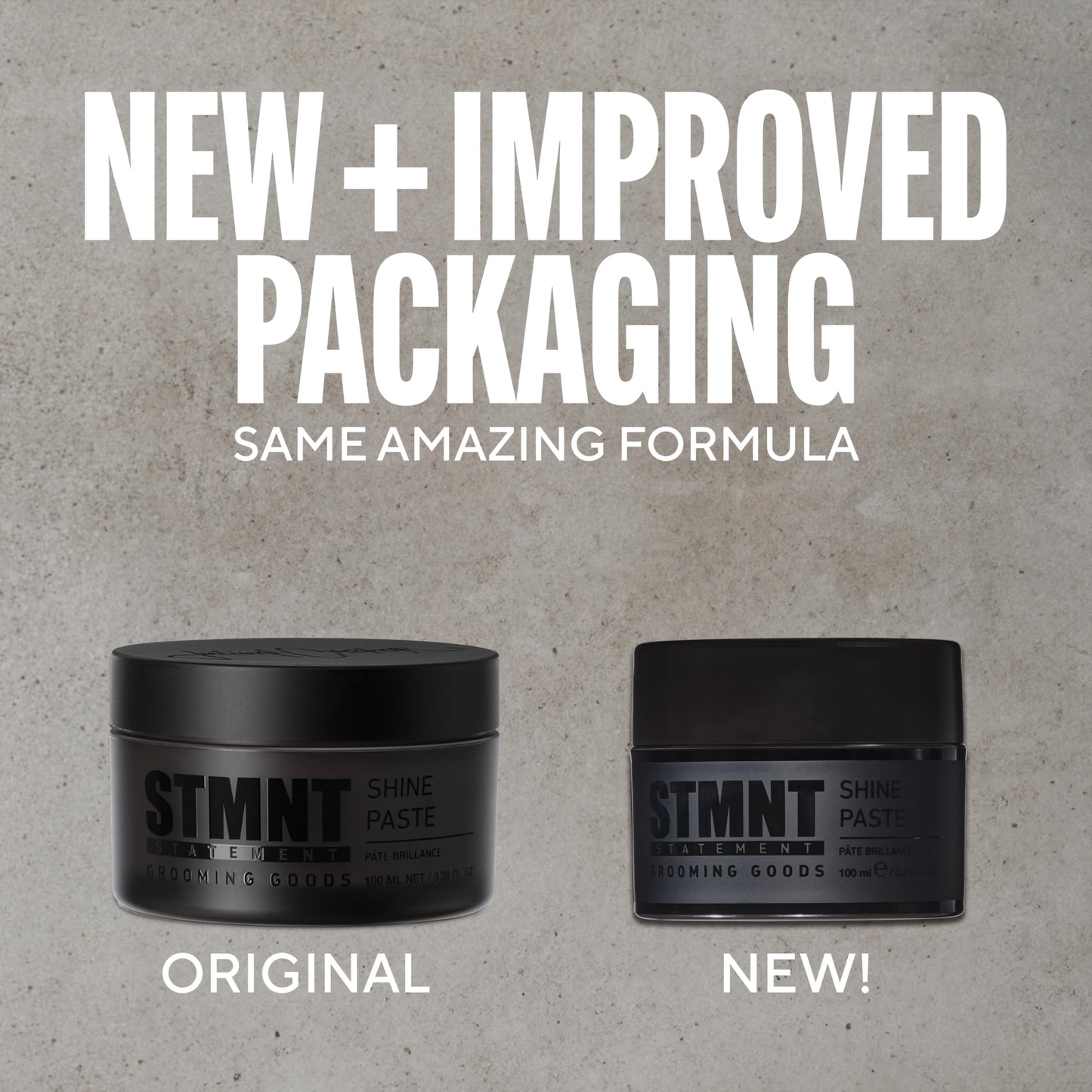 STMNT Grooming Goods Shine Paste | Natural Shine Finish | Strong Control | Non-Greasy Formula
