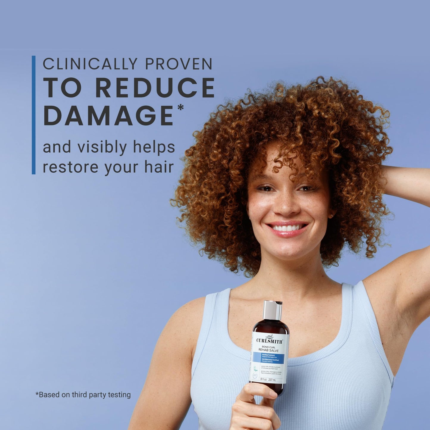 CURLSMITH Bond Curl Rehab Salve - Protein-Rich Treatment, Bond-Building Hair Treatment, For All Curl Types, Vegan & Cruelty Free