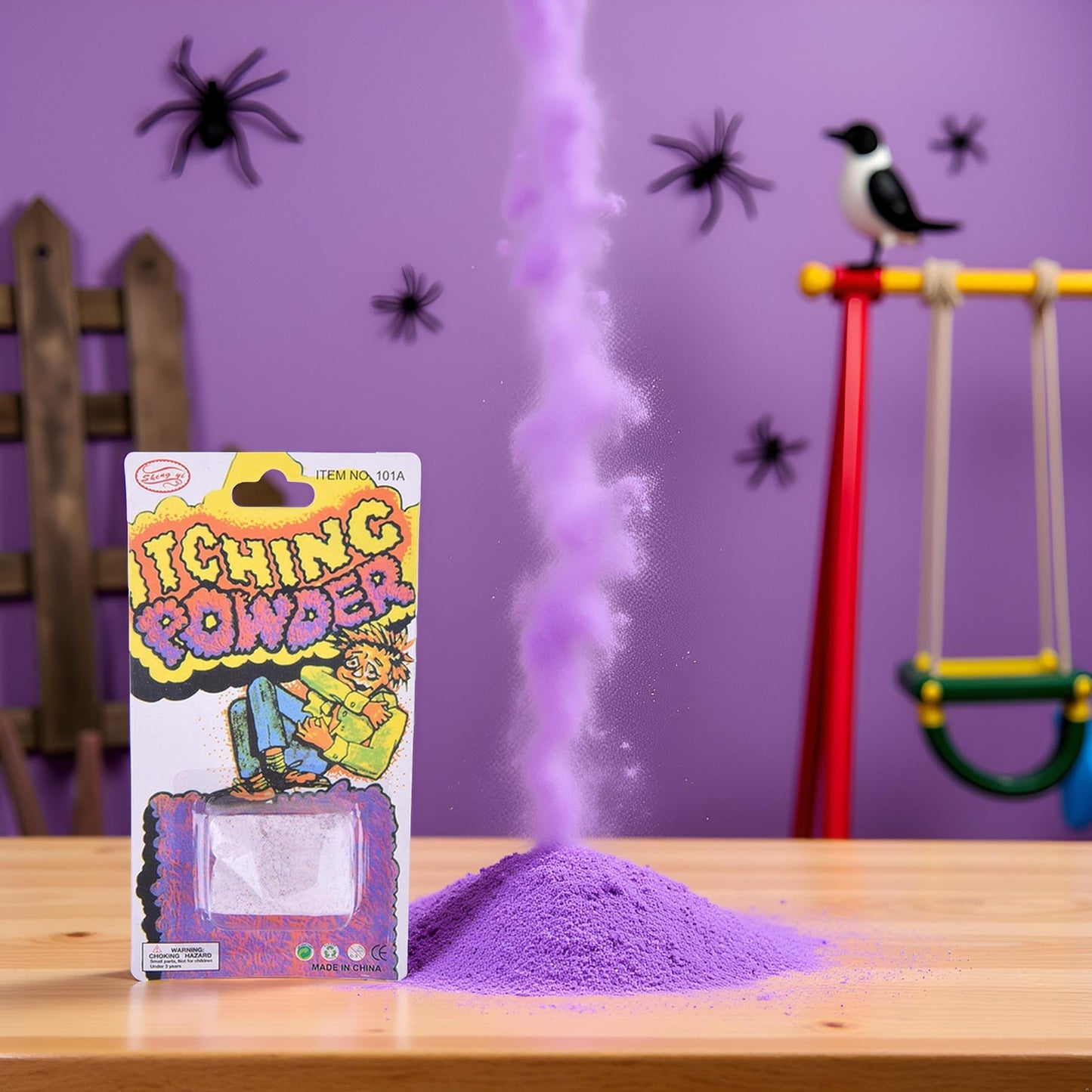 2Pcs Purple Helpful Funny Itching Powder Safe Broken Glass Itching Powder Feminine Powders Ength of Product is 14cm and the Width is 7.5cm Easy to Carry, Feminine Care